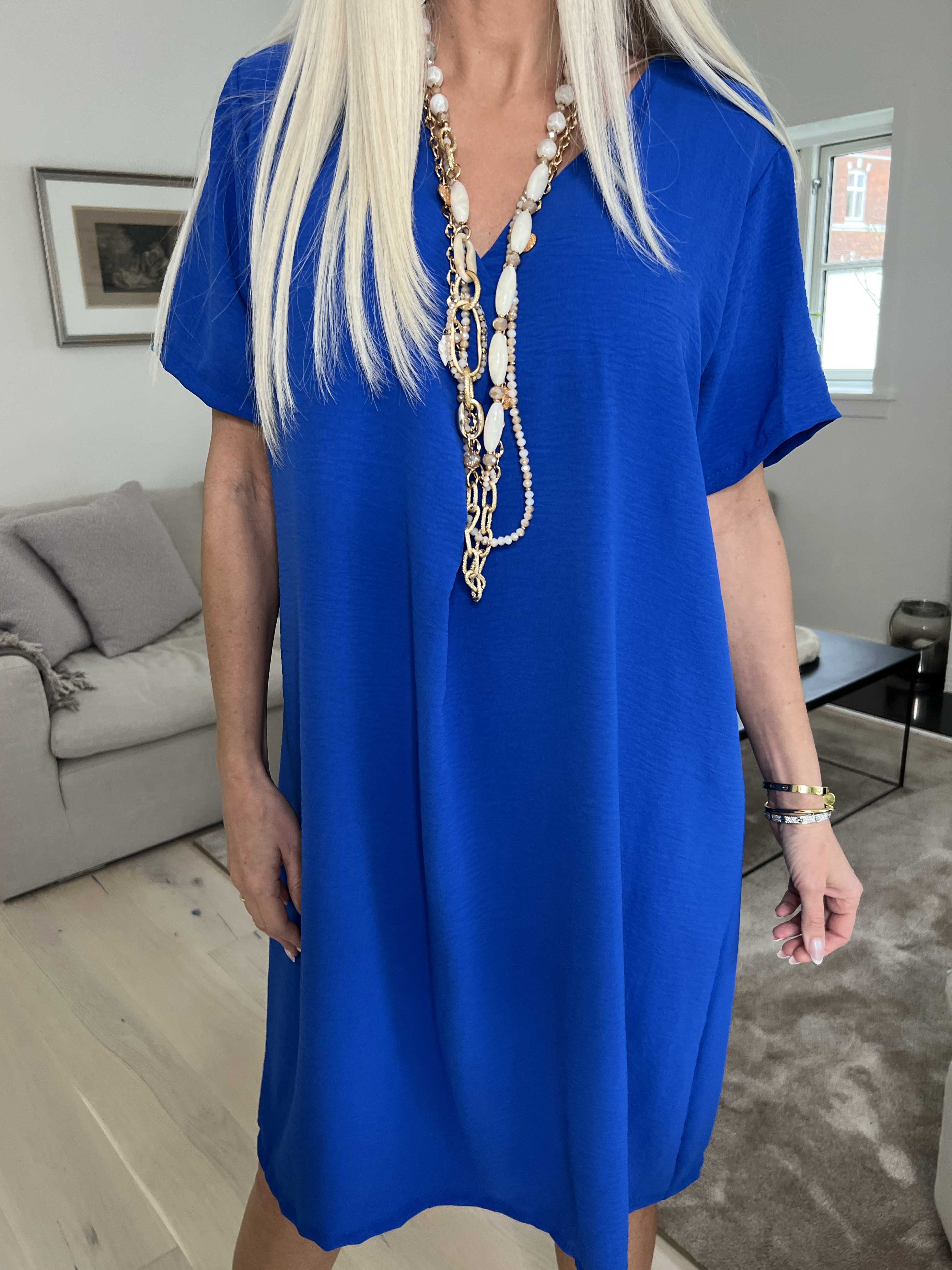 Eldina - Lätt enfärgad tunikaklänning